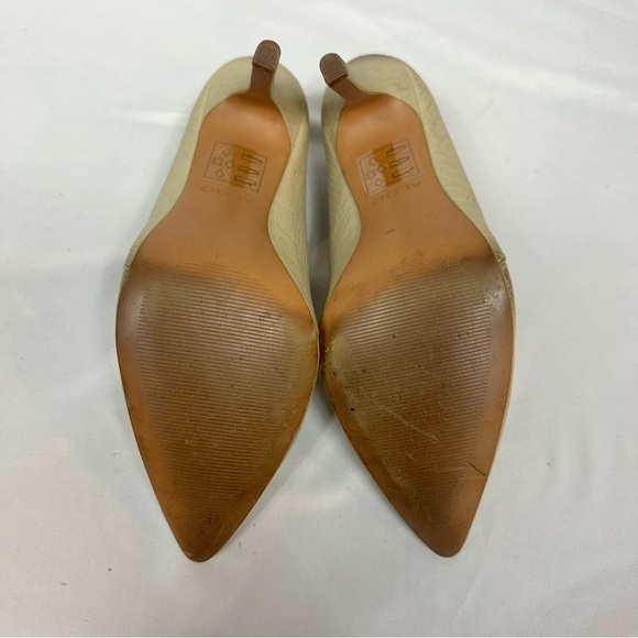 ALDO Faux Snake Skin Print Nude Heels in Size 38.5/8 - Picture 5 of 6